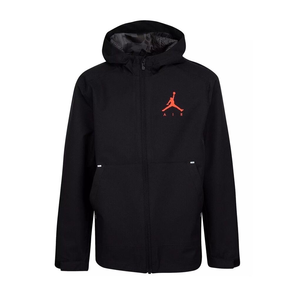 Air Jordan Kids Jacket SMALL Black Windbreaker Unlined